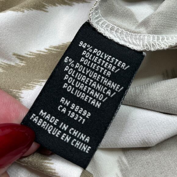 Tibi New York Jasmine Ikat Scroll Print Jersey Shift Dress Womens Size Medium - Picture 5 of 7